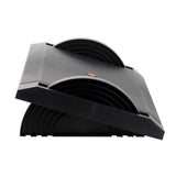 Black Plastic Adjustable Foot Rest for Under Desk - Super Arbor
