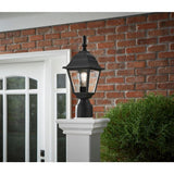 1-Light Black Outdoor Lamp