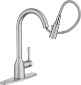 Moen Adler Single-Handle Pull-Down Kitchen Faucet with Power Clean and Reflex, Mediterranean Bronze