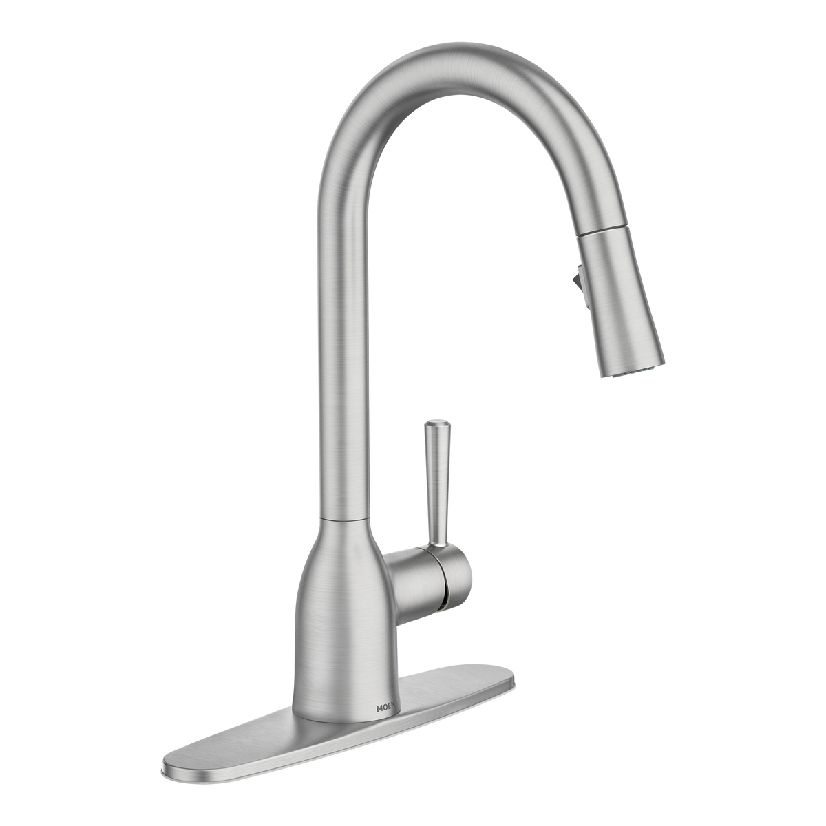 Moen Adler Single-Handle Pull-Down Kitchen Faucet with Power Clean and Reflex, Mediterranean Bronze