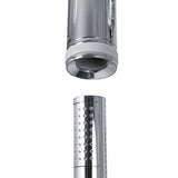 1-spray 8 in. Dual Shower Head and Handheld Shower Head with Waterfall in Chrome