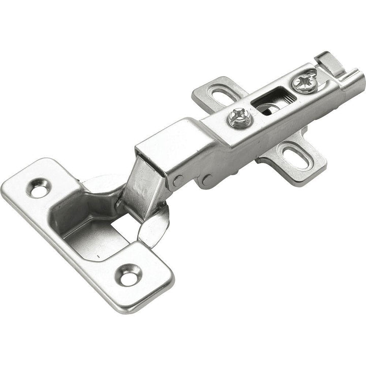 Concealed Polished Nickel Half Overlay 105¬∞ Opening Frameless Hinge - Super Arbor