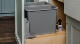 Rev-A-Shelf 35-Quart Plastic Soft Close Pull Out Trash Can
