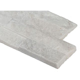MSI Arctic White Ledger Panel 6 in. x 24 in. Natural Marble Wall Tile (10 cases / 60 sq. ft. / pallet)
