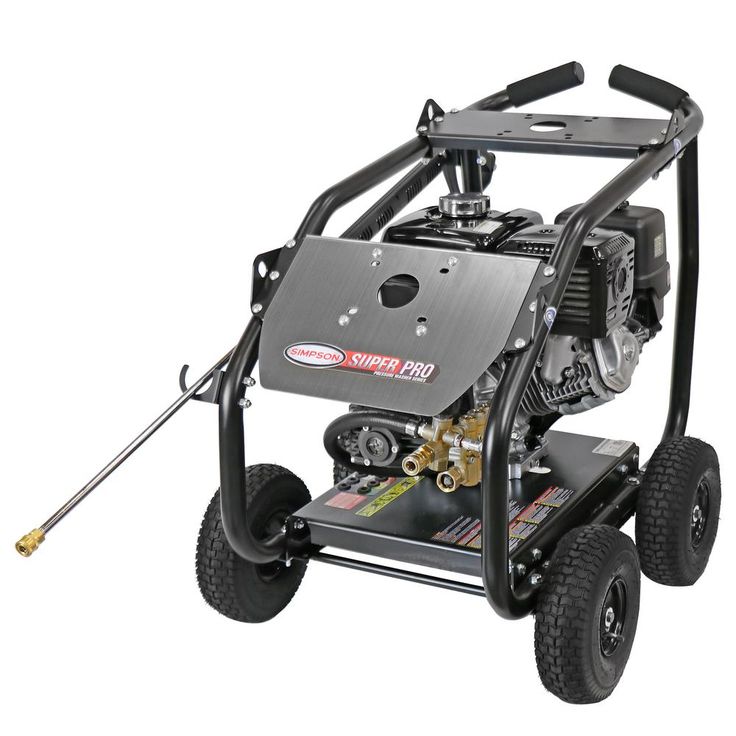 Simpson Super Pro Roll-Cage 4200 PSI at 4.0 GPM HONDA GX390 with AAA Triplex Pump Cold Water Belt Drive Gas Pressure Washer