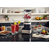 PureMix 56 oz. 3-Speed Black and Stainless Steel Countertop Blender with Thermal Resistant Glass Jug