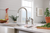 Moen Noell Single-Handle Standard Kitchen Faucet with Side Sprayer in Spot Resist Stainless