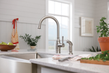 Moen Noell Single-Handle Standard Kitchen Faucet with Side Sprayer in Spot Resist Stainless
