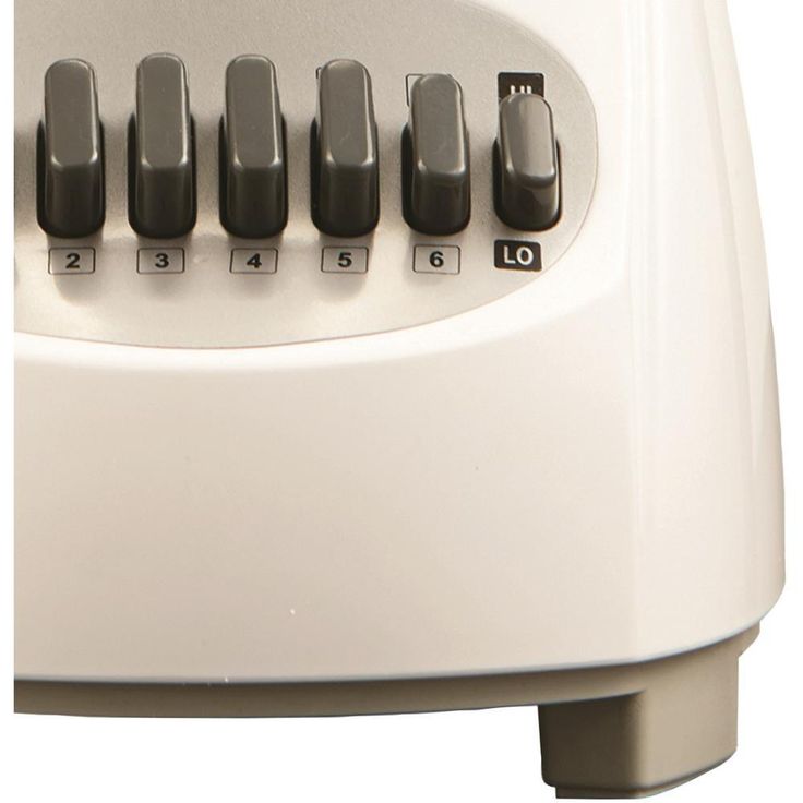 50 oz. 12-Speed White Electric Blender with Plastic Jar