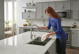 Moen Noell Single-Handle Pull-Down Kitchen Faucet with Reflex, Power Clean & Soap Dispenser – Mediterranean Bronze