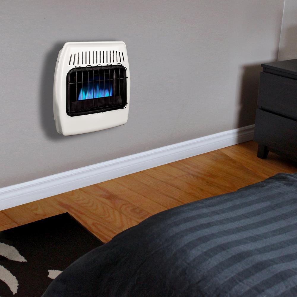 10,000 BTU Blue Flame Vent Free Liquid Propane Wall Heater - Super Arbor