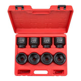 3/4 in. Drive 2-1/16 - 2-1/2 in. 6-Point Shallow Impact Socket Set - Super Arbor