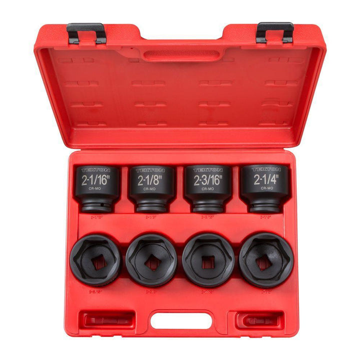 3/4 in. Drive 2-1/16 - 2-1/2 in. 6-Point Shallow Impact Socket Set - Super Arbor