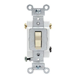 20 Amp 3-Way Commercial Toggle Switch, White - Super Arbor