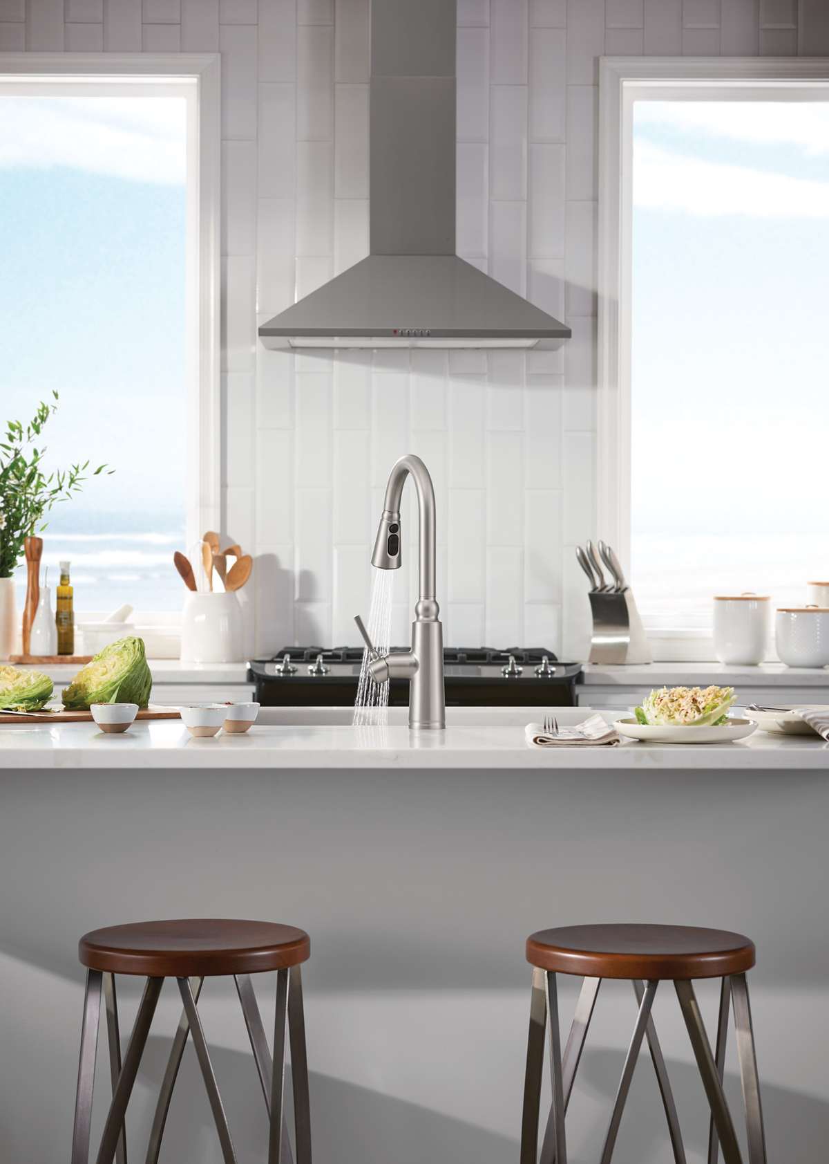 Moen Coretta Single-Handle Pull-Down Sprayer Kitchen Faucet with Reflex and Power Boost, Mediterranean Bronze