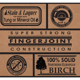 Unfinished Birch 8 ft. L x 25 in. D x 1.5 in. T Butcher Block Countertop