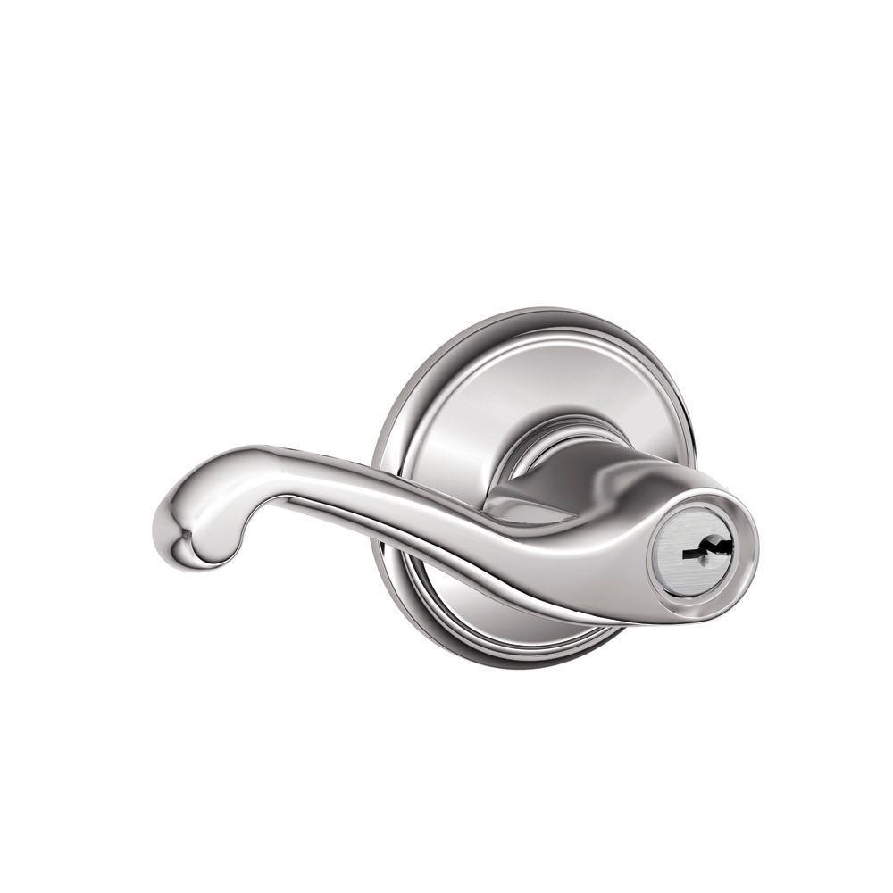 Flair Aged Bronze Keyed Entry Door Lever - Super Arbor
