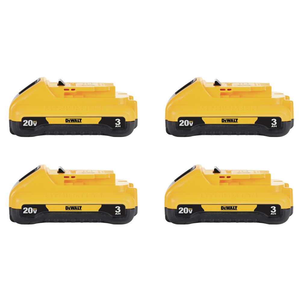 20-Volt MAX Compact Lithium-Ion 4.0Ah Battery Pack (2-Pack)