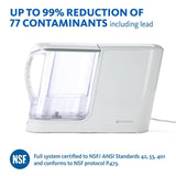 Clean Water Machine with Pitcher in White