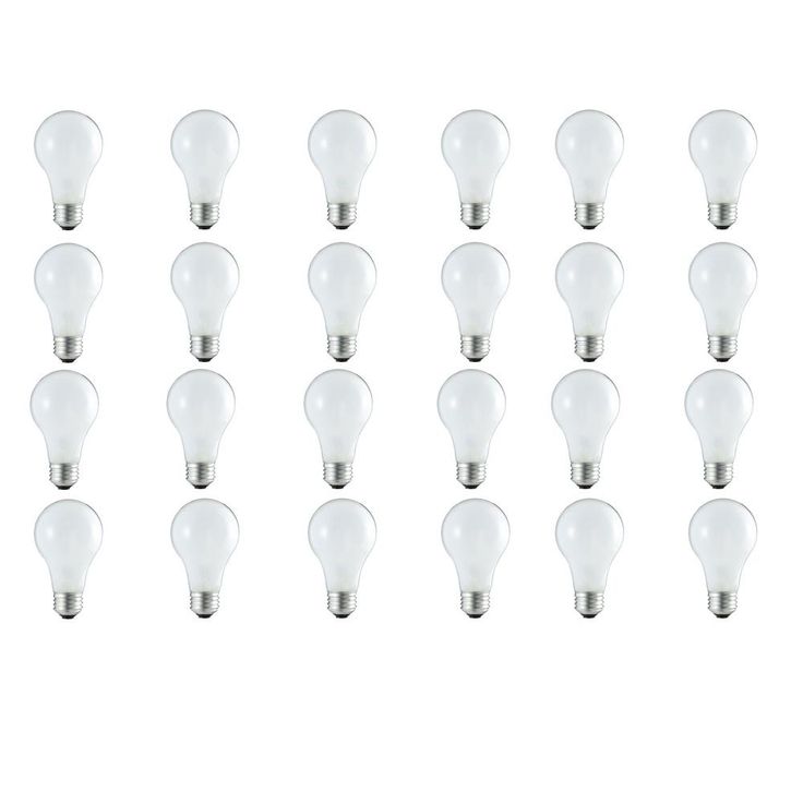 Philips 50-Watt Equivalent A19 Dimmable Energy Efficient Halogen Light Bulb Soft White (2920K) (24-Pack)