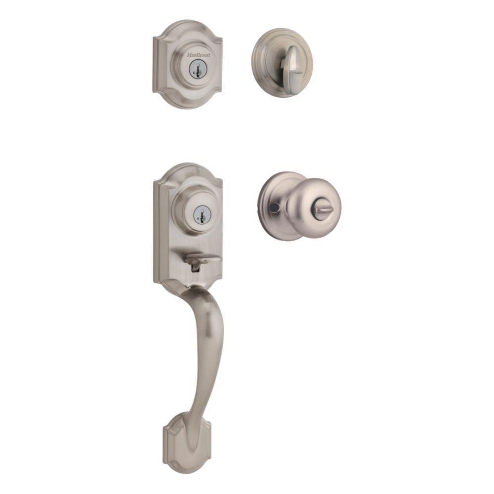 Montara Venetian Bronze Single Cylinder Door Handleset with Juno Entry Door Knob Featuring SmartKey Security