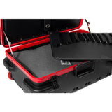 14 in. Slim Line Military-Style Wheeled Tool Case in Black - Super Arbor
