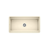 PROFINA Farmhouse Apron-Front Fireclay 36 in. Single Bowl Kitchen Sink with Beechwood Cutting Board in White - Super Arbor