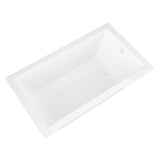 Sapphire 6 ft. Acrylic Reversible Drain Rectangular Drop-in Non-Whirlpool Bathtub in White - Super Arbor
