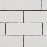 MSI White Crafted 3 in. x 12 in. Glossy Ceramic White Subway Tile (13 sq. ft. / case)