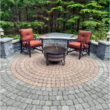 83.52 in. x 83.52 in. x 2.375 in. Cascade Blend Concrete Old Dominion Paver Circle Kit - Super Arbor