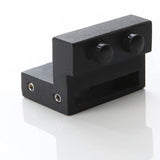 6 ft./72 in. Frosted Black Sliding Barn Door Hardware Track Kit for Single with Non-Routed Floor Guide - Super Arbor