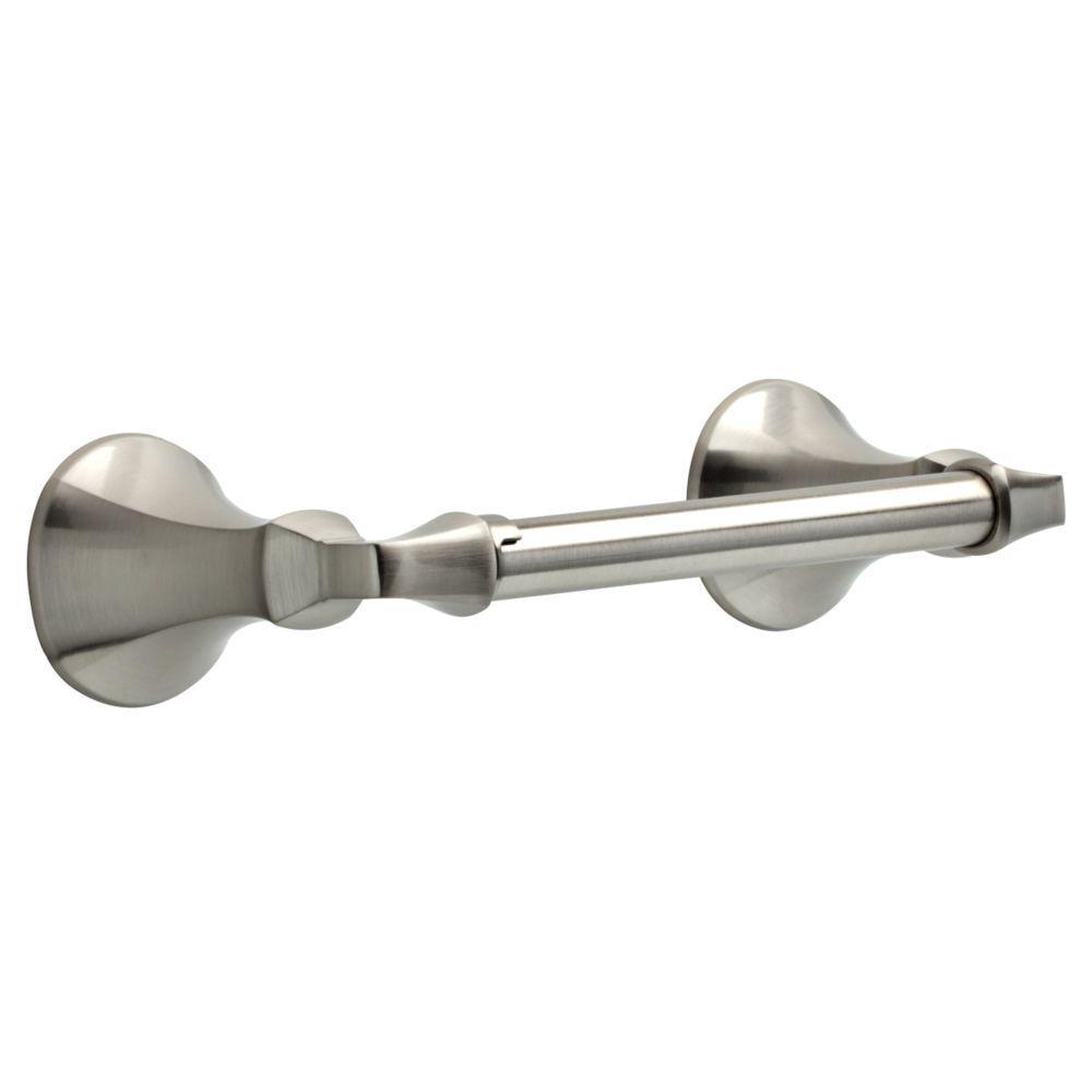 Mandara 4-Pc. Bath Hardware Set in SpotShield Brushed Nickel with Towel Ring, Toilet Paper Holder, 24" Towel Bar & Hook - Super Arbor