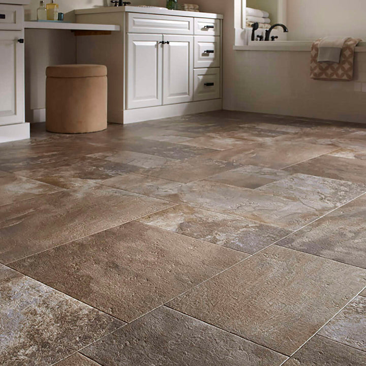 Congoleum AirStep Advantage Savor Warm Croissant Sheet Vinyl (Cut-to-Length) Sample
