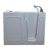 45.75 in. Walk-In Whirlpool Bathtub in White with 1.6 GPF Single Flush Toilet - Super Arbor