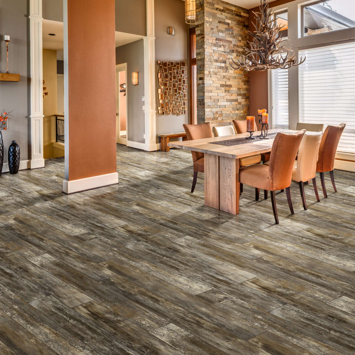 Congoleum AirStep Advantage Reminisce Counting Stars Wood-Look Low-Gloss Sheet Vinyl, 12-ft Width, Cut-to-Length