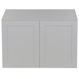 Cambridge Shaker Assembled 36x18x24.5 in. Refrigerator Wall Cabinet with 2 Soft Close Doors in White - Super Arbor