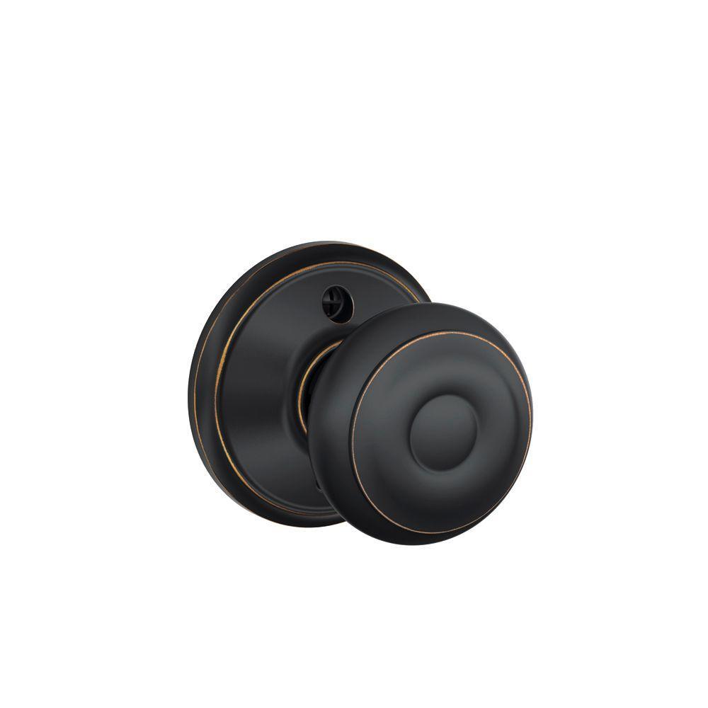 Georgian Aged Bronze Dummy Door Knob - Super Arbor