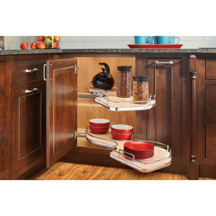 Rev-A-Shelf 39-in W x 24.5-in H 2-Tier Pull Out Metal Baskets & Organizers