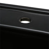 Foremost Structure Suite 20-5/80 in. Pedestal Sink Basin in Black