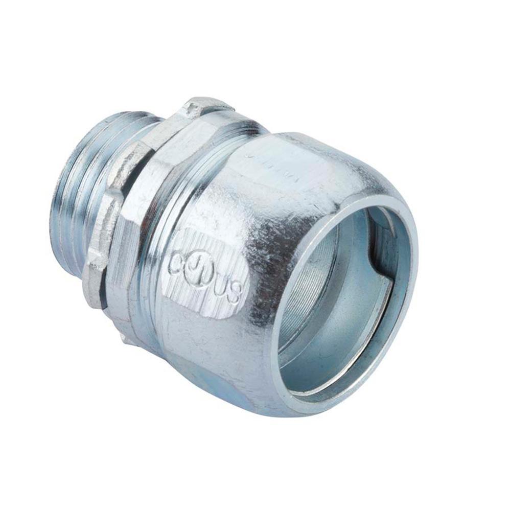 3/4 in. Rigid Threadless Compression Conduit Connectors (2-Pack) - Super Arbor