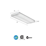 LBL2 LP840 2 ft. Integrated LED Commercial Wraparound - Super Arbor