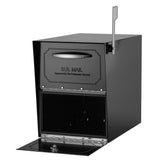 Oasis Jr. Elite Black Post-Mount Locking Mailbox - Super Arbor