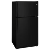Whirlpool 20.5-cu ft Top-Freezer Refrigerator with Optional Ice Maker Kit- White - Super Arbor