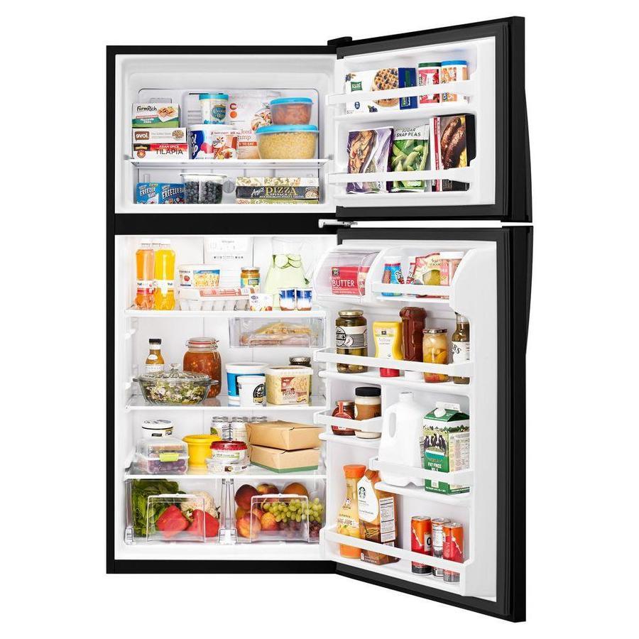 Whirlpool 18-cu ft Top-Freezer Refrigerator - White (Ice Maker Kit Sold Separately) - Super Arbor