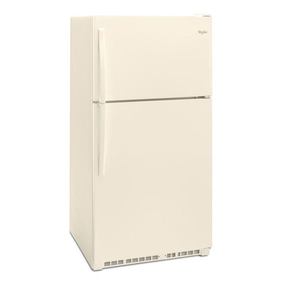 Whirlpool 20.5-cu ft Top-Freezer Refrigerator with Optional Ice Maker Kit- White - Super Arbor