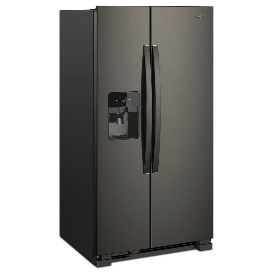 Whirlpool 21.4-cu ft Side-by-Side Refrigerator with Ice Maker (Fingerprint-Resistant Stainless Steel) - Super Arbor