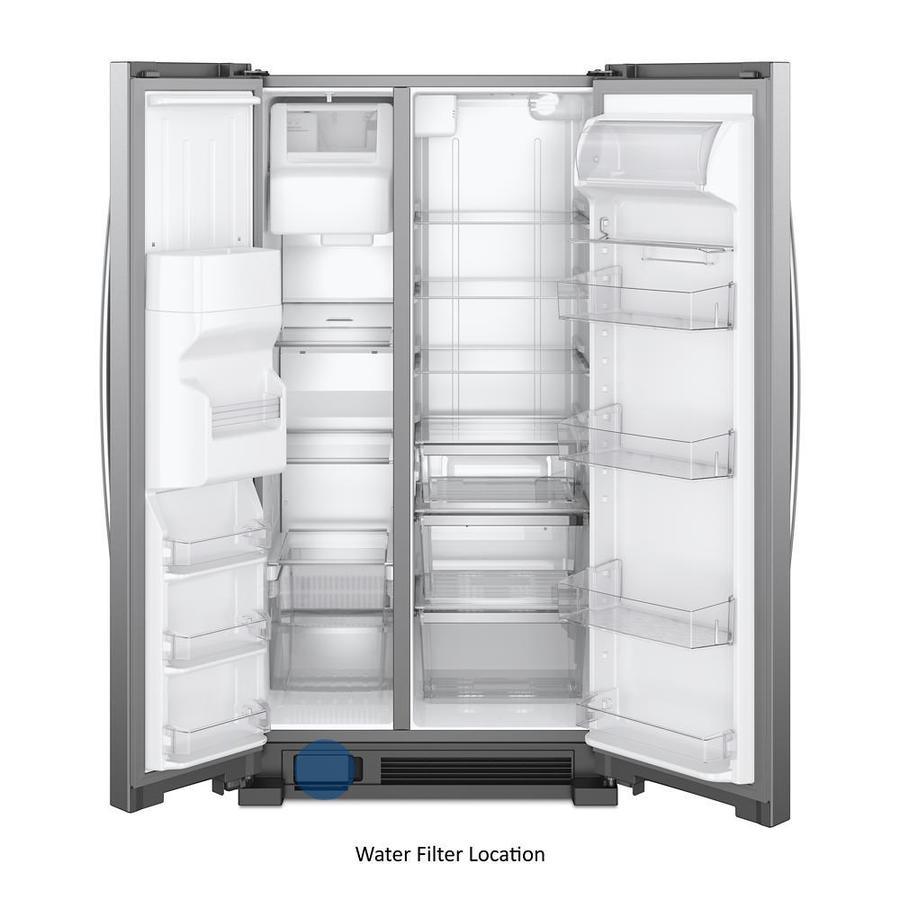 Whirlpool 24.5-cu ft Side-by-Side Refrigerator with Ice Maker (White) - Super Arbor