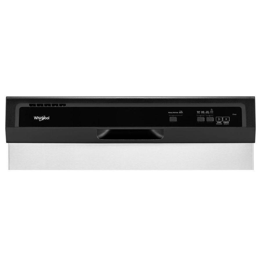 Whirlpool 55-Decibel Front Controls 24-in Built-In Dishwasher with 1-Hour Wash Cycle - White - Super Arbor