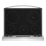 Whirlpool 30-in Smooth Surface 5 Elements 5.3-cu ft Steam Cleaning Freestanding Electric Range (Fingerprint-Resistant Stainless) - Super Arbor