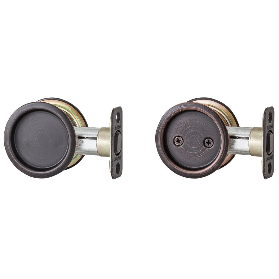 Kwikset 2.03-in Venetian Bronze Pocket Door Pull